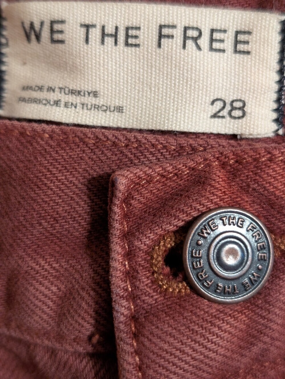 We The Free Bodie Jeans Size 28, nwot.. Factory Line Detail - Picture 4 of 5